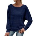 thumbnail image 1 of yunLCZ Women's Button Down Shirts Women's Sweaters Off The Shoulder 2024 Fall Batwing Casual Loose Fashion Sweater Pullovers Women's Button Down Shirts, 1 of 4