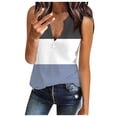 thumbnail image 1 of yunLCZ Women's Cap Sleeve Tank Tops Loose Shirts Sleeveless Fitting Neck Knit V Solid Womens Fashion Tee Tops Women's Blouse, 1 of 4
