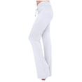 thumbnail image 1 of yunLCZ Women's Casual Plus Size Pants Women's Yoga Wear Drawstring Micro Pants Dance Pants Exercise Yoga Wide Leg Pants Pants Casual Lounge Sweatpants, 1 of 4
