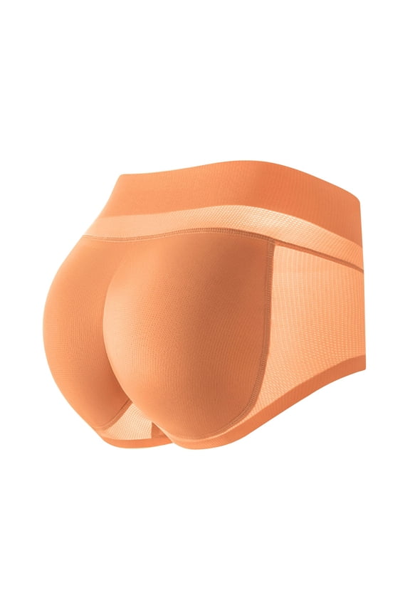 yunLCZ Women's Cotton Underwear High Waist Body Sculpting Buttocks Artifact Hip Lifting Pants Peach Hip Buttocks Buttock Pad Underwear Stretch Cool Underwear for Women
