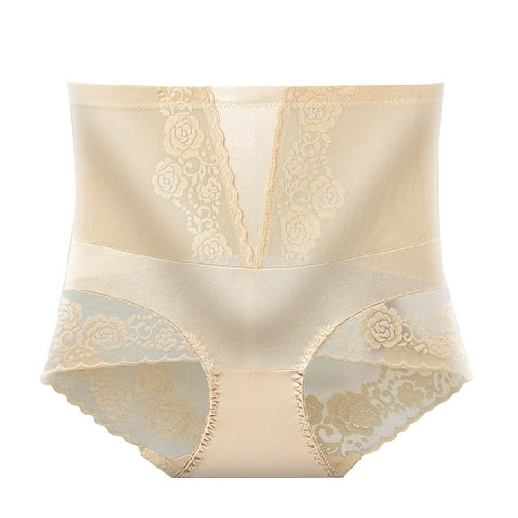 yunLCZ Women's Cotton Underwear High Waist Comfort High Waist Hiplift Butt Lift