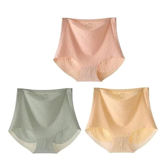 yunLCZ Women's Cotton Underwear High Waist Definiteg Fresh Seamless High Waist Hip Lifting Panties Women's Shapewear Control Panties