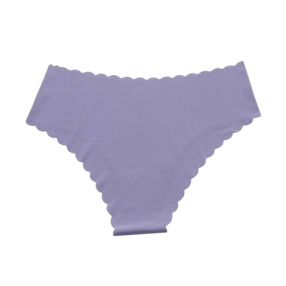 yunLCZ Women's Cotton Underwear High Waist European And American Women's Sexy Briefs Female Non Pants Female Ice Silk Buttocks Sexy Lady