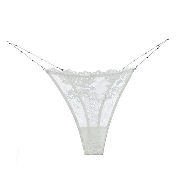 yunLCZ Women's Cotton Underwear High Waist Seamless Thongs For Women Underwear Lady Low Waist Thong Tangas Solid Color