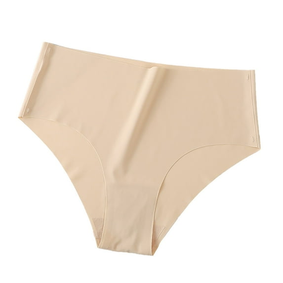 yunLCZ Women's Cotton Underwear High Waist Seamless Underwear For Women High Waisted No Show Stretch Bikini Silky Soft Briefs