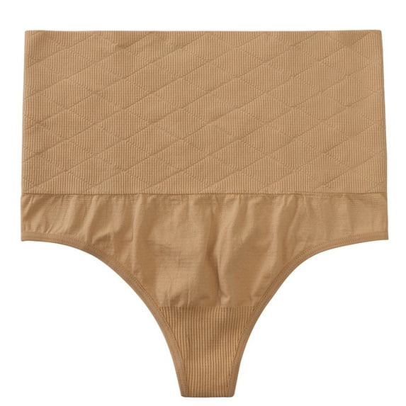 yunLCZ Women's Cotton Underwear High Waist Thong Shapewear For Women Seamless Shaping Thong Panties Body Shaper Underwear
