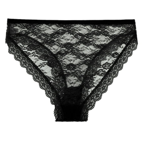 yunLCZ Women's Cotton Underwear High Waist Underpants Patchwork Color Underwear Panties Bikini Solid Womens Briefs Knickers Christmas Gift 1 Piece Lace Underwear