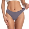 thumbnail image 1 of yunLCZ Women's Cotton Underwear High Waist Underwear For Women No Show Solid Sexy Soft Traceless Low Breathable Underwear Wasit Hipster Brief Panties for Ladies, 1 of 4
