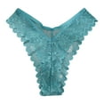 thumbnail image 1 of yunLCZ Women's Cotton Underwear High Waist Woman Underwear Sleepwear Thong Lace Low Waist High Slit Fashion Seamless Women's Thong Female Panties, 1 of 3