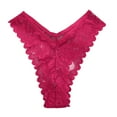 thumbnail image 1 of yunLCZ Women's Cotton Underwear High Waist Woman Underwear Sleepwear Thong Lace Low Waist High Slit Fashion Seamless Women's Thong Female Panties, 1 of 4