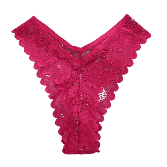 yunLCZ Women's Cotton Underwear High Waist Woman Underwear Sleepwear Thong Lace Low Waist High Slit Fashion Seamless Women's Thong Female Panties