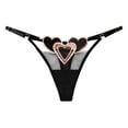 thumbnail image 1 of yunLCZ Women's Cotton Underwear High Waist Women Sexy Lace Briefs Hollow Out Panties Crochet Lace Up Panty Thongs G String Lingerie Underwear, 1 of 3