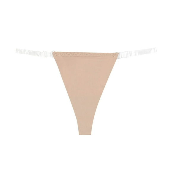 Gkeoshab Women's Cotton Underwear High Waist Women Underwear Ice Silk Seamless Transparent Thin Belt Underwear Low Waist Breathable Comfortable Underwear