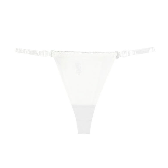 yunLCZ Women's Cotton Underwear High Waist Women Underwear Ice Silk Seamless Transparent Thin Belt Underwear Low Waist Breathable Comfortable Underwear