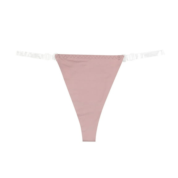 yunLCZ Women's Cotton Underwear High Waist Women Underwear Ice Silk Seamless Transparent Thin Belt Underwear Low Waist Breathable Comfortable Underwear