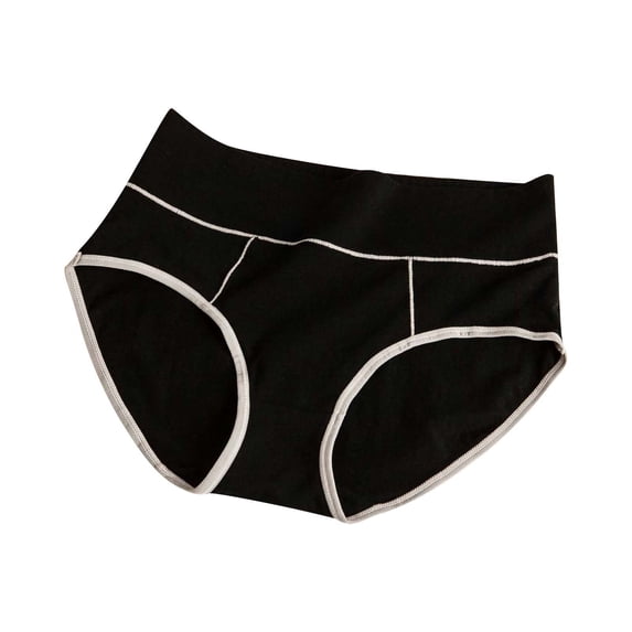 yunLCZ Women's Cotton Underwear High Waist Women's Cotton Underwear High Waist Elastic Briefs Soft Underwear Breathable Women's Underwear Wasit Hipster Brief Panties for Ladies