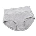 thumbnail image 1 of yunLCZ Women's Cotton Underwear High Waist Women's High Waist Hip Lift Plus Size Pure Postpartum Abdomen Seamless Briefs, 1 of 4