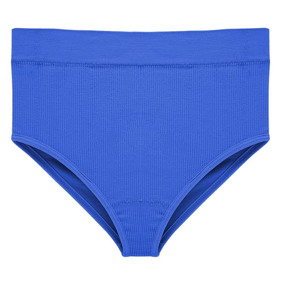 Gkeoshab Panties for Women Women's Cotton Underwear High Waist Women's High Waisted Pure Cotton Ribbed Underwear Fashionable Panties Stretch Cool Underwear for Women