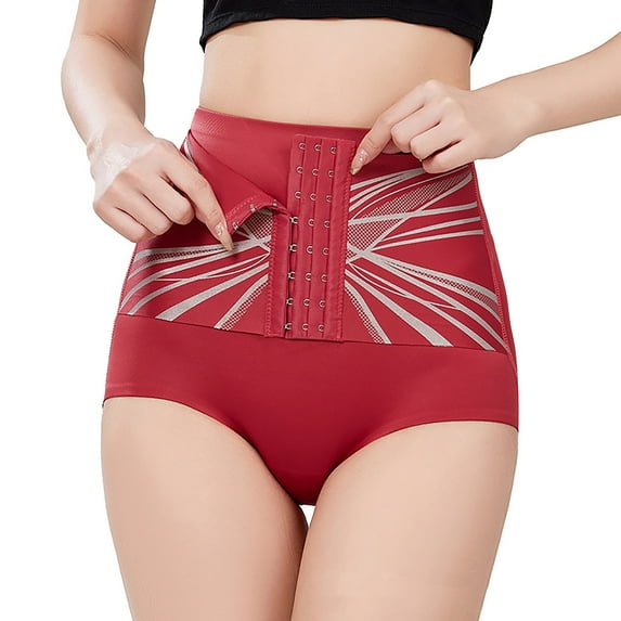 yunLCZ Women's Cotton Underwear High Waist Women's Liquid Breasted Compression Pants With High Waist Breathability Hip Lifting And Shaping Body Shaping Underwear As The Base