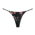thumbnail image 1 of yunLCZ Women's Cotton Underwear High Waist Women's Thin Strap Thong Sexy European And American Sports Fitness Yoga Low Waist T Pants Bikini Seamless Underwear, 1 of 3