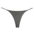 thumbnail image 1 of yunLCZ Women's Cotton Underwear High Waist Women's Thin Strap Thong Sexy European And American Sports Fitness Yoga Low Waist T Pants Bikini Seamless Underwear, 1 of 3