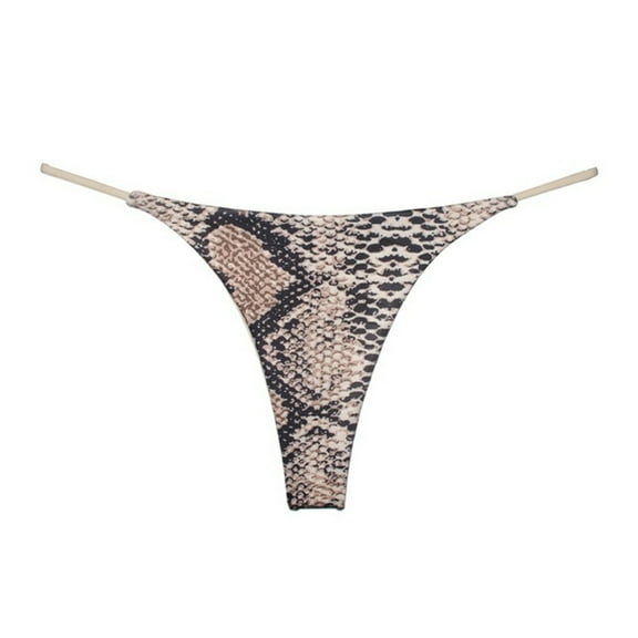 yunLCZ Women's Cotton Underwear High Waist Women's Thin Strap Thong Sexy European And American Sports Fitness Yoga Low Waist T Pants Bikini Seamless Underwear