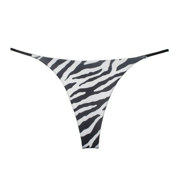 yunLCZ Women's Cotton Underwear High Waist Women's Thin Strap Thong Sexy European And American Sports Fitness Yoga Low Waist T Pants Bikini Seamless Underwear
