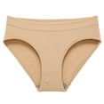 thumbnail image 1 of yunLCZ Women's Cotton Underwear High Waist Womens Abdominal Low Waist Seamless Elastic T Pants Seamless Solid Color Waist Thin Panties, 1 of 2