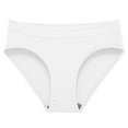 thumbnail image 1 of yunLCZ Women's Cotton Underwear High Waist Womens Abdominal Low Waist Seamless Elastic T Pants Seamless Solid Color Waist Thin Panties, 1 of 2