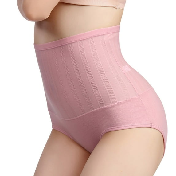 yunLCZ Women's Cotton Underwear High Waist Womens High Waist Shapewear Panties Tummy Control Butt Lifter Body Shaper Panty Ladies Slim Waist Trainer Pants Stretch Cool Underwear for Women