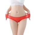 thumbnail image 1 of yunLCZ Women's Cotton Underwear High Waist Womens Low Waist Sheer Mesh Briefs Cute Seamless Panties For Women, 1 of 4