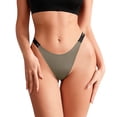 thumbnail image 1 of yunLCZ Women's Cotton Underwear High Waist Womens Panties Seamless Thin Strap Thong Letters Sports Fitness Panties Sexy Briefs, 1 of 3