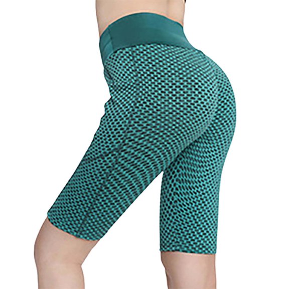 yunLCZ Women's Palazzo Pants Honeycomb Yoga Pants Ladies High Waist Hip Lifting Plus Size Yoga Pants Fitness Sports Band Pocket Cropped Pants Casual Lounge Sweatpants