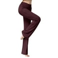 thumbnail image 1 of yunLCZ Women's Palazzo Pants Women Casual Spring And Summer Yoga Pants With Pockets Outdoor Straight Leg Dance Pants Women's Body Pants Flared Loose Straight Leg Sportswear Hi Work Clothes for Office, 1 of 7