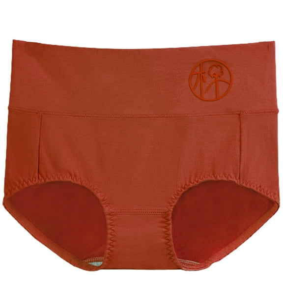 yunLCZ Women’s Seamless Hipster Underwear Women's Solid Color High Waist Belly Embossed Pattern Plus Size Loose Comfortable Fit Cotton Material Casual Style Underwear Stretch Cool Underwear for Women