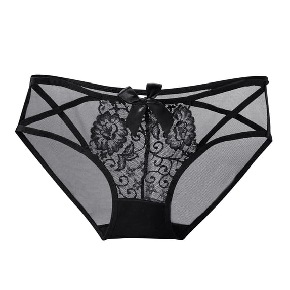 yunLCZ Womenâs Seamless Hipster Underwear Womens Underwear Black Lace Panties High Waisted Plus Size Ladies Brief For Women Wasit Hipster Brief Panties for Ladies