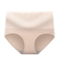thumbnail image 1 of yunLCZ Women’s Seamless Hipster Underwear Womens Underwear Cotton Underwear No Muffin Top Full Briefs Soft Stretch Breathable Ladies Panties For Women Wasit Hipster Brief Panties for Ladies, 1 of 4