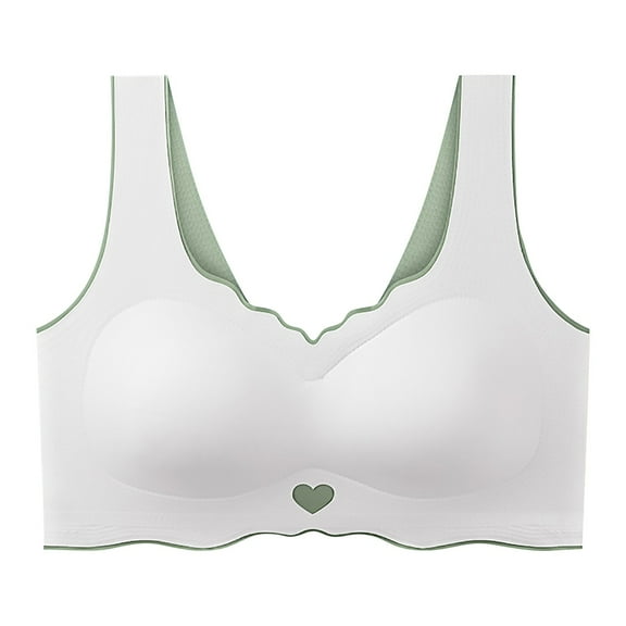 yunLCZ Women's Smooth Cotton T-Shirt Bra Comfort Bra Everyday Bra V Neck Soft Lightweight Womens Basic Bra T-Shirt Bra White XXXXL
