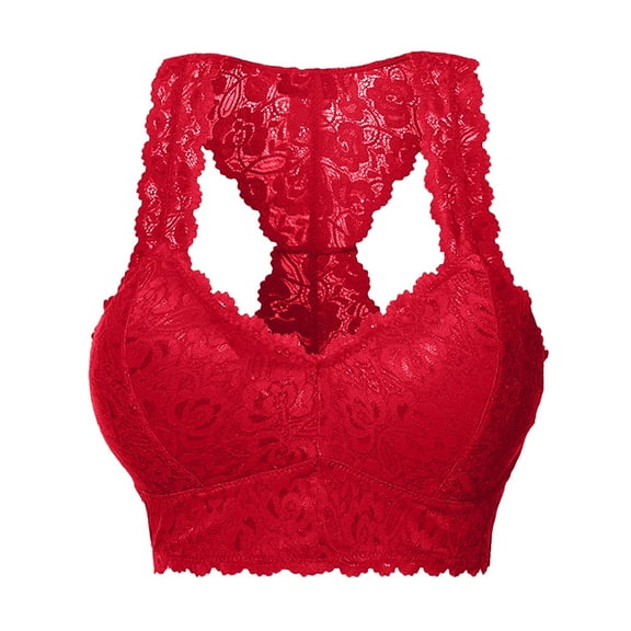 yunLCZ Women's Smooth Cotton T-Shirt Bra New Women Plus Size Vest Crop Wire Free Bra Sleepwear Sexy V Neck Underwear Sleepwear S 3XL Bras for Women