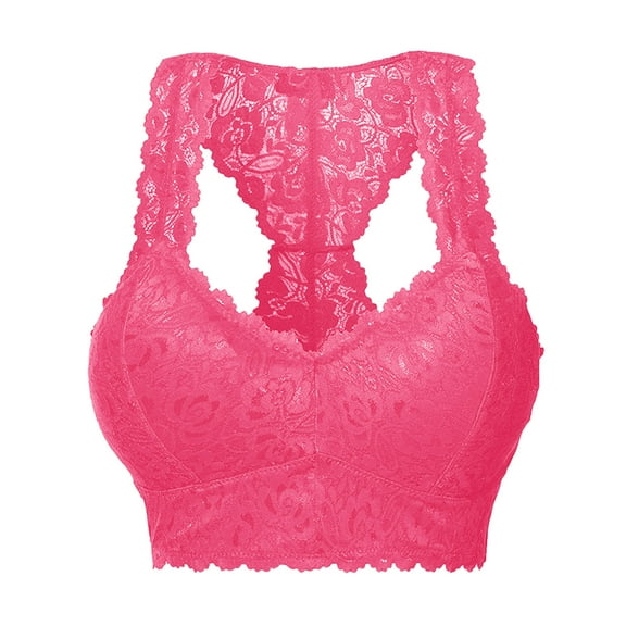 yunLCZ Women's Smooth Cotton T-Shirt Bra New Women Plus Size Vest Crop Wire Free Bra Sleepwear Sexy V Neck Underwear Sleepwear S 3XL Bras for Women