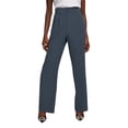 thumbnail image 1 of yunLCZ Women's Straight Leg Pants High Wa Women High Waist Casual Wide Leg Long Palazzo Pants Button Down Loose Business Work Trousers With Pockets, 1 of 3