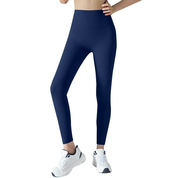 yunLCZ Women's Straight Leg Pants High Wa Yoga Pants Yoga Clothes Women's Fitness Sports Pants Pants Leggings No Embarrassing Lines High Waist No Butt
