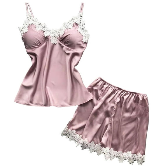 yunLCZ Womens Nightgowns Women'S Suspenders Similar To Sexy Underwear Home Pajamas Two Piece Lace Suspenders Home Clothes Suit Pajama Dress