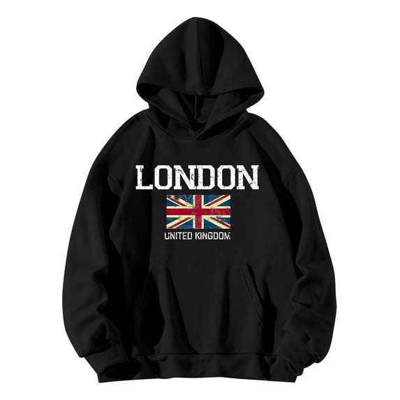 Gkeoshab Womens Sweatshirt Womens Hoodies Oversized Sweatshirts Pullover Fleece Sweaters Long Sleeve Winter Fall Outfits Fashion Y2k Clothes Polyester Black L