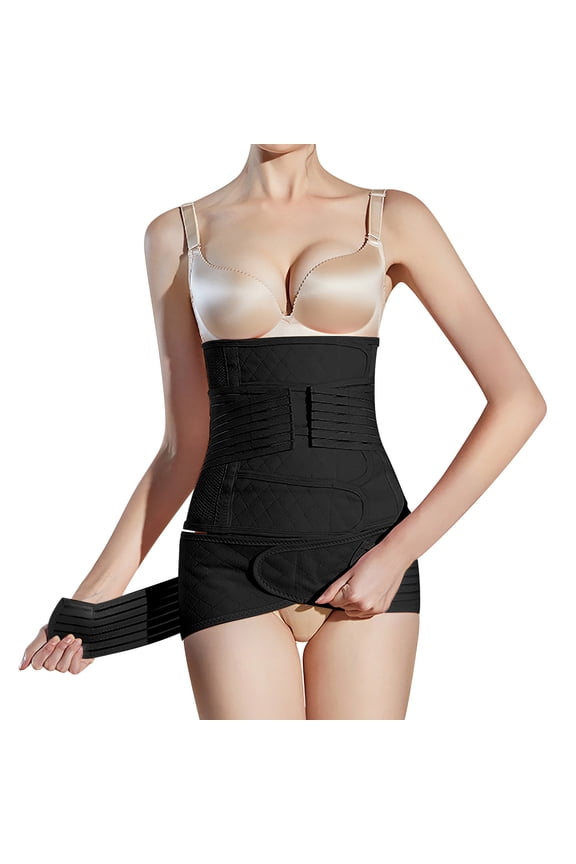 yunLCZ Womens Waist Trainer Corset Women Casual Solid Sport Waist Crotch Band Elastic Slim Shape Contraction Waistband