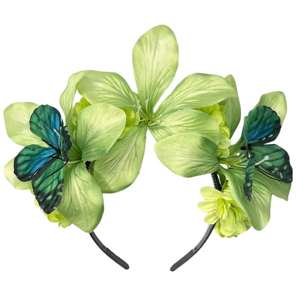 yunLXY Halloween Headband Under $5 Flower Headband for Women Butterfly Tea Fascinators Hat Halloween Costume Headpiece Halloween Party Head Piece Hair Hoop One Size