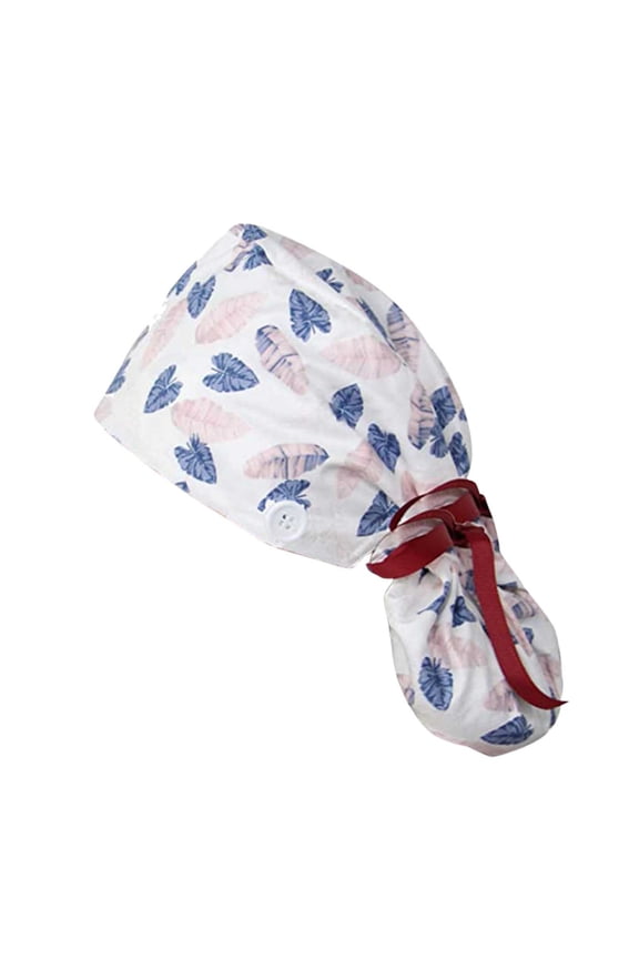 yunLXY Hijab Cap for Women B Muslim hat Scrub Cap With Buttons Bouffant Hat With Sweatband for Womens and Mens One Size 1PC