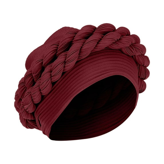 yunLXY Hijab Cap for Women Wine Muslim hat Women Turban Hat Cancer Chemo Cap Hair Bonnet Head Scarf Wrap Cover One Size 1PC