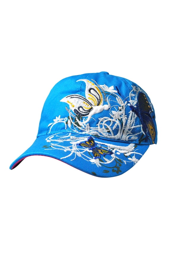 On Sale Women's Baseball Caps Under $5 Women Ladies Butterfly Baseball Cap Hat Sun Hats