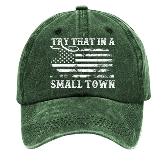 yunLXY Hat Green Hillbilly 2024 Flag Hat 2024 Baseball Cap Patriotic Election Hat One Size